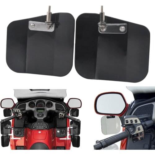 Motorcycle black Hand Guard Air Wing Deflector Windshield Windscreen Mirror Mount for Honda Gold Wing GL1800 F6B 2001-2017