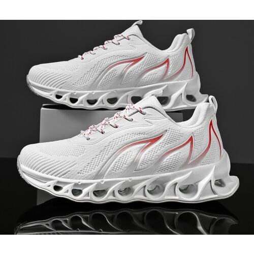 2021Blade Shoes Mens Flame Flying Woven Breathable Sneakers Fashion Bright Color Multicolor Trend Casual Running Shoes 39-47