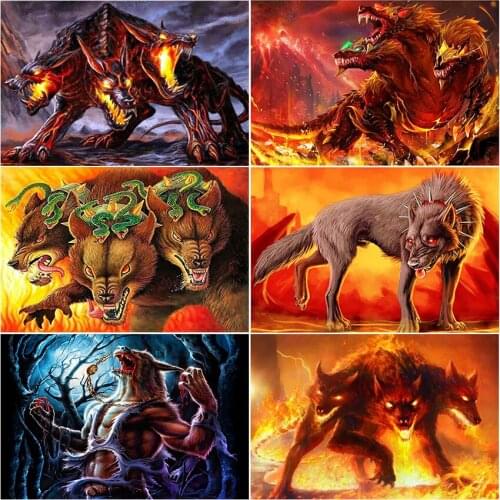 5d diamond painting kit set complet embroidery Fantasy wolf animal snake Cross stitch cuadros dirll drawing full square mosaic