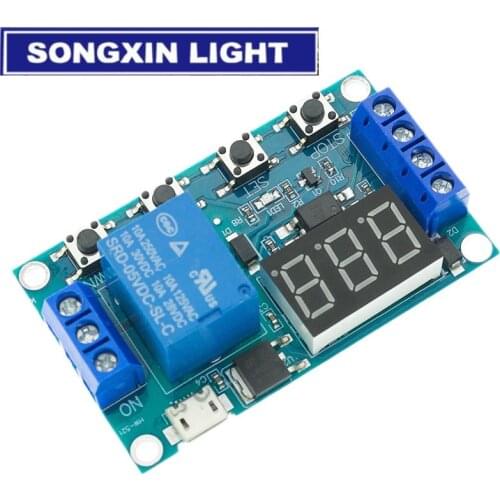 1PCS 6-30V Relay Module Switch Trigger Time Delay Circuit Timer Cycle Adjustable