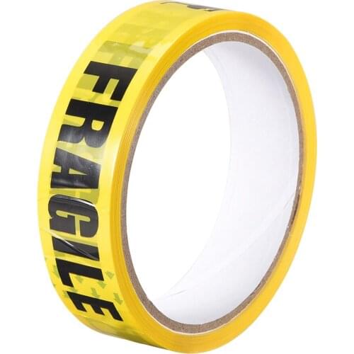 Uxcell Caution Warning Stripe Tape FRAGILE Marking, 82 Ft x 1 Inch(LxW), for Workplace Wet Floor Caution Yellow Black