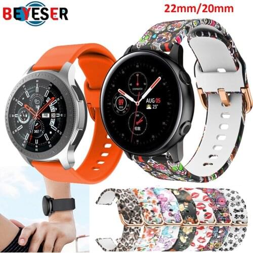 20mm 22mm Watch Strap Bracelet for samsung galaxy active 2 40mm 44mm Watch 46mm Wrist Band Correa Sport Replacement watch band