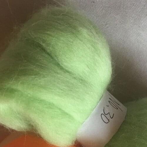 WFPFBEC 70s Australia COMBED 100% WOOL fiber merino diy wool for neddles felting 50g 100g NO.30