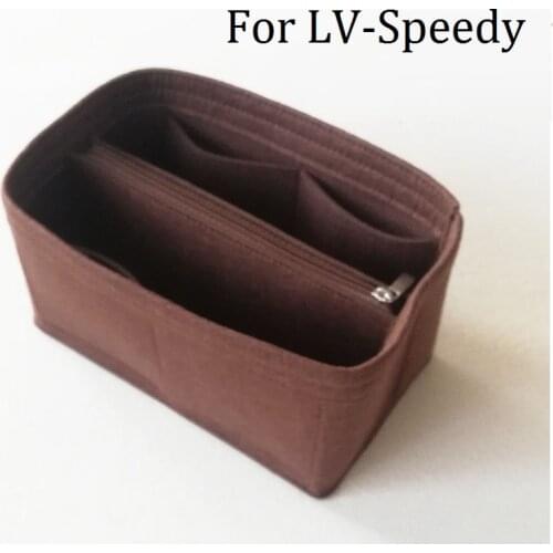 SPEEDY 25 30 35 Felt Insert Bag Women Insert Organizer Handbag Organizer with pockets for Cosmetics Makeup Bag Organizers