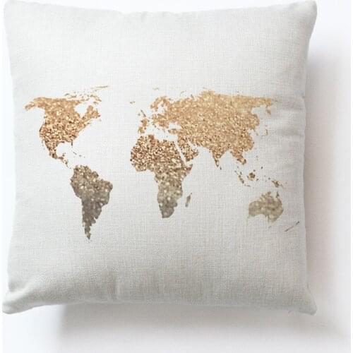 Home Textile 45*45CM Linen color Printed Simple letters Square Sofa Car Pillow Case Pillowcase Cushion Cover 2pc/lot