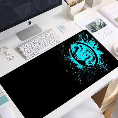 Extended Mouse Pad Anime Dragon Large Gaming Mouse Pad- Computer Keyboard Mouse Mat Mousepad Rubber Base lock edge mouse pad