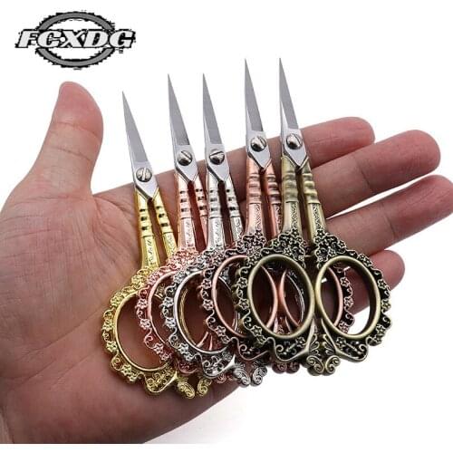 High Quality Stainless Steel DIY Sewing Scissors Hollow Antique Scissors Sewing and Needlework Dressmaking Scissors for Fabric