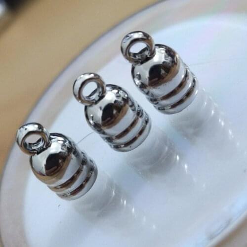 5*9mm Small Tip DIY Jewelry Making UV Caps Earrings Necklace End Tip Tassel Caps Leather Cord Crimps End Caps Beads Cap Fastener