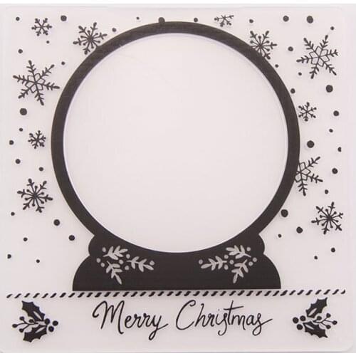 ZFPARTY Merry Christmas Plastic Embossing Folders for DIY Scrapbooking Paper Craft/Card Making Decoration Supplies