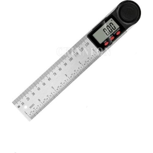 10pcs Digital protractor Angle ruler 200mm 8inch angle Finder Meter Stainless Steel 360 degree goniometer inclinometer