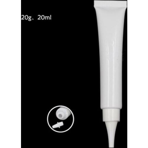 20G 20ML Cosmetic or Medical Cream Hose, Plastic Tubes Soft Bottles, Hand Cream BB Cream Eye Gel Packing Tube Bottles, 100pc/Lot
