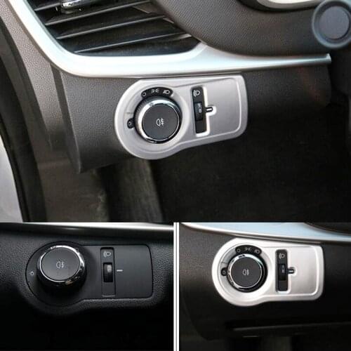 ABS Matte For Chevrolet CAVALIER 2017-2019 Car Head lamp Fog light Adjustment Switch Panel Cover Trim accessories styling 1pcs