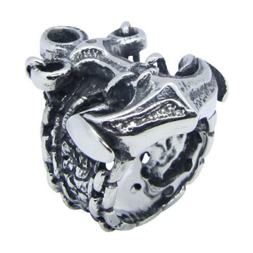 Big Navy Anchor Ring 316L Stainless Steel Fashion Mens Big Sailor Anchor Ring