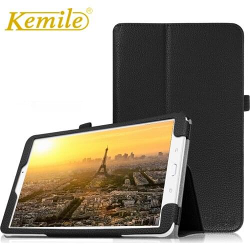 Kemile Case for Samsung Galaxy Tab E T560 9.6 Premium Vegan Leather Folio Stand Cover Tablet (SM-T560 / T561 / T565 & SM-T567)