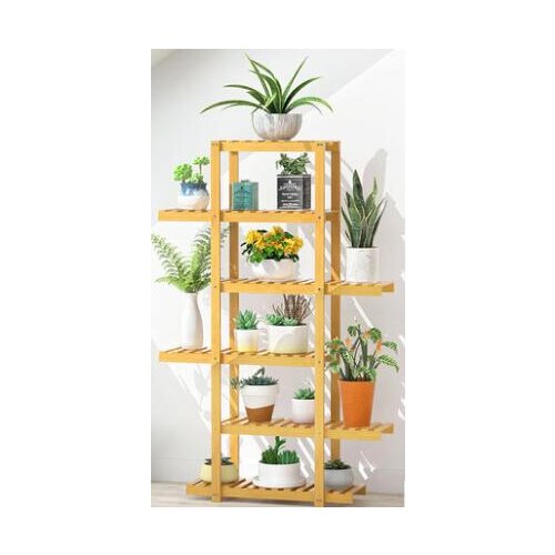 Louis Fashion Flower Shelf Balcony Decoration Living Room Floor Type Solid Wood FleshyIndoor Flower Pot Multi-layer Plant