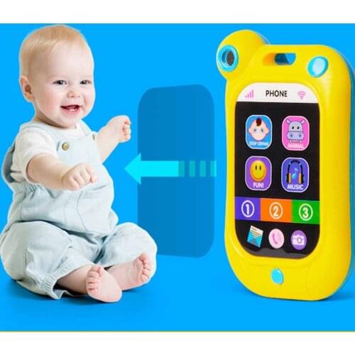 Baby stop crying touch screen simulation smartphone Music Remote Early Educational kid Toys Learning Baby rattles mobiles
