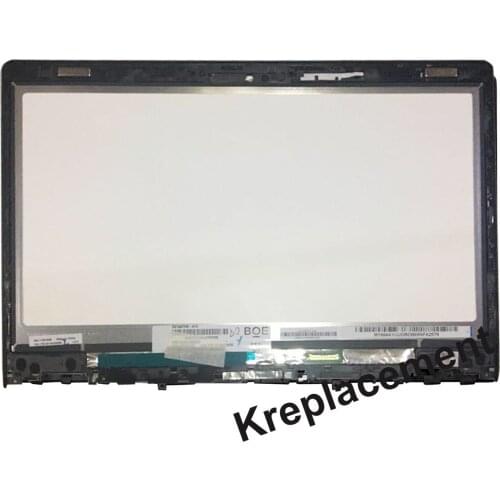 For Lenovo Yoga 700-14ISK 80QD004SUS 80QD004TUS Compatible LCD Touch Screen Digitizer Glass Assembly with Frame 14" FHD