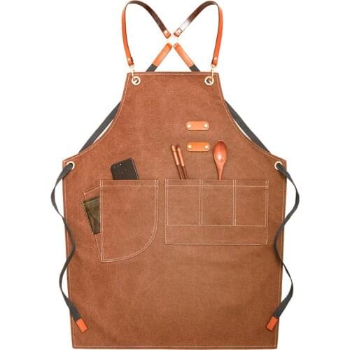 Apron Denim Home Daily Kitchen Barista Barber Florist Male and Female Work Clothes Multi-purpose Fashion