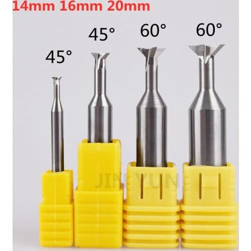 Dovetail Milling Cutter Carbide Cnc Tool 45 60 Degrees 14mm 16mm 20mm Tungsten Steel Metal Processing Tool