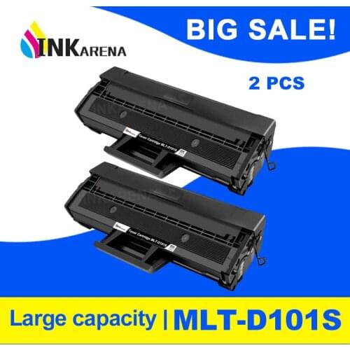 INKARENA 2PCS MLT-D101s D101S Compatible Toner Cartridge For Samsung ML 2160 2160 2165W 2166W 2168W scx-3405 3400f 3400fw Black