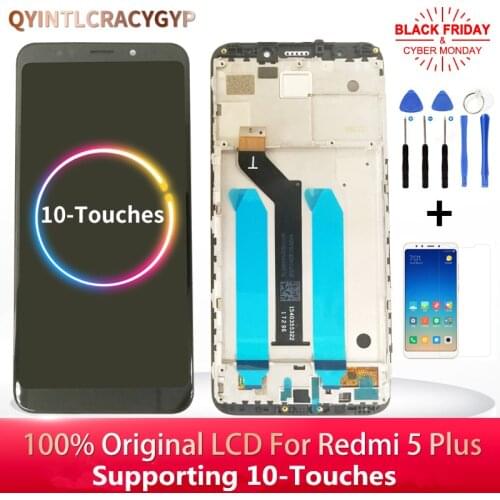 2160*1080 IPS Original LCD For Xiaomi Redmi 5 Plus LCD Display With Frame+Touch Screen For Redmi 5 Plus Display LCD Screen