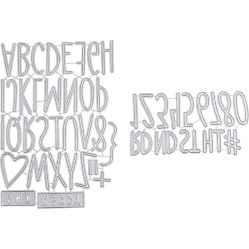 Number Letters Metal Cutting Dies Stencil DIY Scrapbooking Album Paper Card Mold