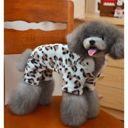 Leopard Velvet Style Pet dogs Coat Free Shipping By CPAM Dogs Clothing
