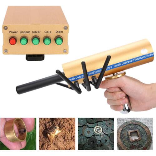 Handheld Long Range Gold Metal Detector Gems Diamonds Finder Detection Tool with 6 Antennas metal detectors
