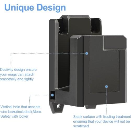 AR-15 Wall Mount with Wire Lock Mounted Cable Lock Gun Safety Wall Rack for AR-15 Automatic Rifle Special Hunting