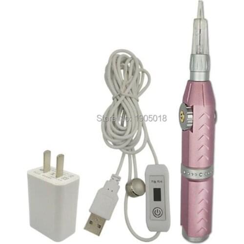 New Korean style Semi-permanent Tattoo One machine Silent Lip/line/eyebrow/eyelash Full throw tattoo machine gift 10 pcs needle