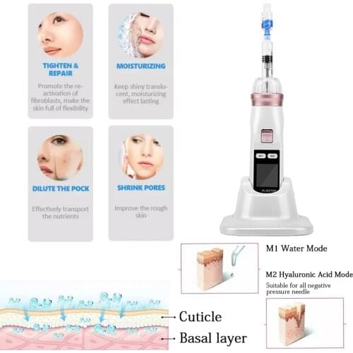 New Version EZ Meso Korean GUN Beauty Salon Negative Pressure Hyaluronic Acid Microcrystalline Essence Enter For Gun Anti-wrinkl