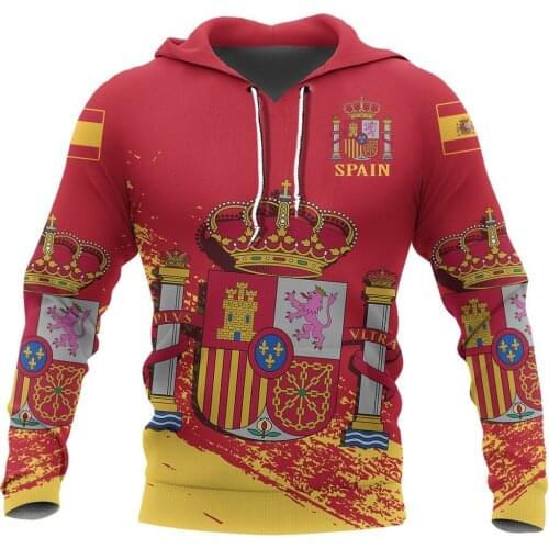 PLstarCosmos 3DPrint Newest Spain Country Flag Unique Aswome Men/Women Cozy Hrajuku Casual Streetwear Hoodies/Zip/Sweatshirt -3