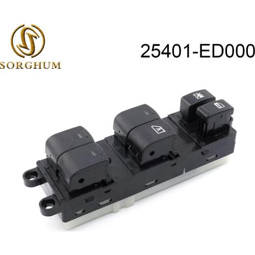 Left and Right Electric Power Window Regulator Master Switch 25401ED000 25401-ED000 For Nissan Tiida