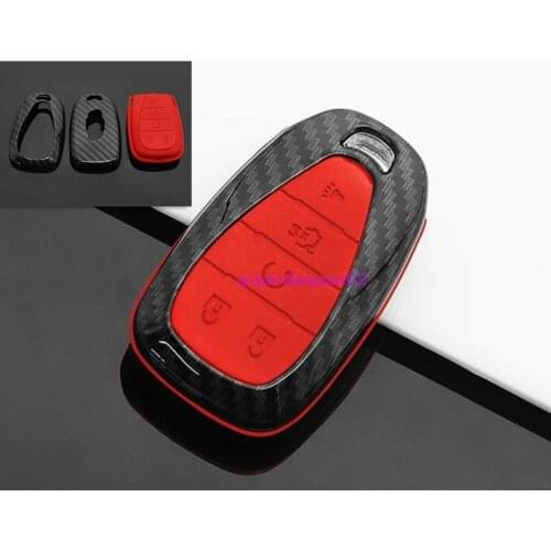 Carbon fiber Car key holder Trim For Chevrolet Camaro 2017 2018 car modification