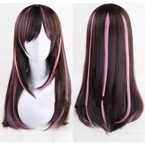 Kizuna AI Cosplay Wig Youtuber Costume Play Wig Halloween Costumes Hair Boku no hero academia High quality A.I.Channel+Wig Cap