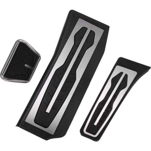 For BMW 5-Series G30 G31 2017 Stainless Steel Car Accelerator Pedal Brake Pedals Cover Rest Pedals
