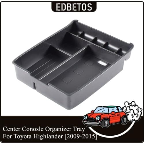 Armrest Storage Glove Box Highlander 2009 2010 2011 2012 2013 2014 2015 Storage Plastic Box For Toyota Highlander Car Organizer