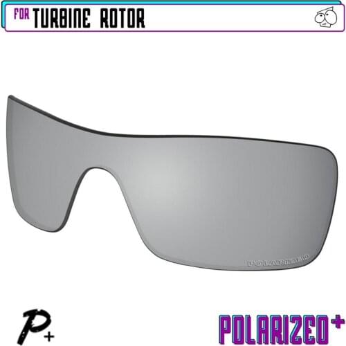 EZReplace Polarized Replacement Lenses for - Oakley Turbine Rotor Sunglasses - Silver P Plus