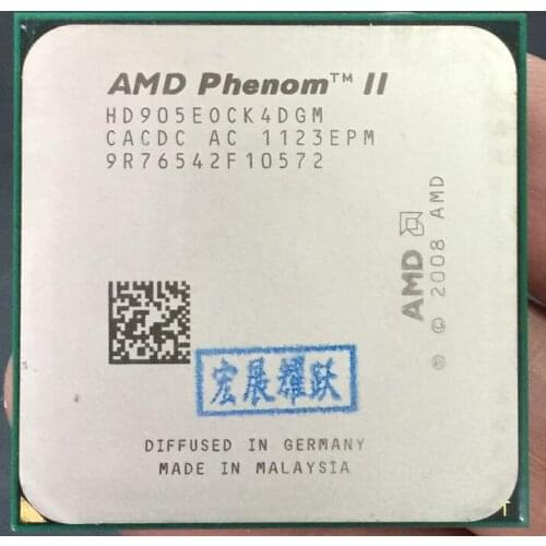AMD Phenom II X4 905E X905E 65W Quad-Core AM3 938 CPU 100% working properly Desktop Processor