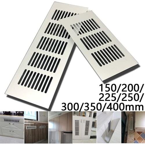 Alloy Rectangular Air Vent Grille Ventilation Cover For Cabinet Wardrobes Cupboards Hydroponics Fan Louver Vent Home Decor Cover