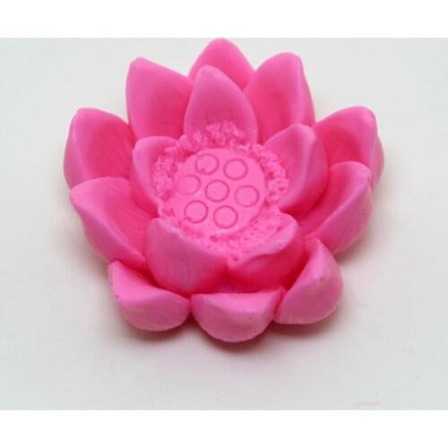 Lotus Flower Style Silicone Molds DIY Handmade Soap Candle Mold Cake Decorating Tools
