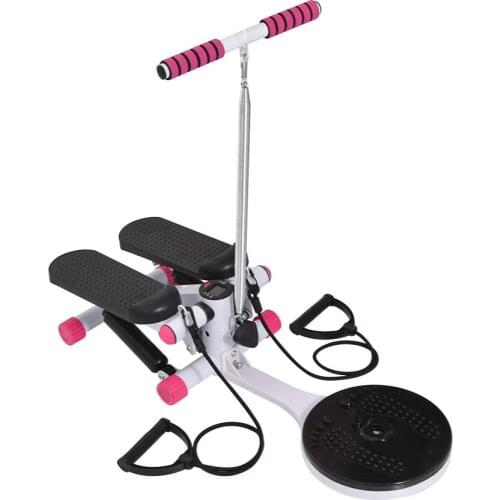 XS-119 Double Person Hydraulic Stepper Multifunctional Handrail Stepper Treadmill Waist Twisting Indoor Fitness Stepping Machine