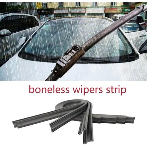 1pcs Diy Car Wiper Blade Strips Soft Wipers Rubber Boneless Wipers Rubber Car Exterior Products