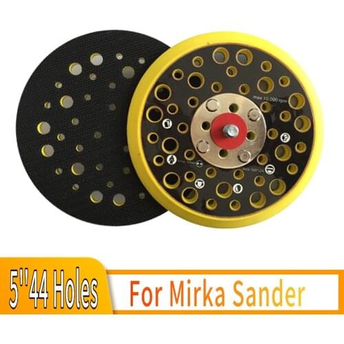 5 Inch 44-Hole Multi-Hole DA Sanding Pad Sander Backing Pad Dust-Free Abrasive Tools Grinder Accessories(1pcs)