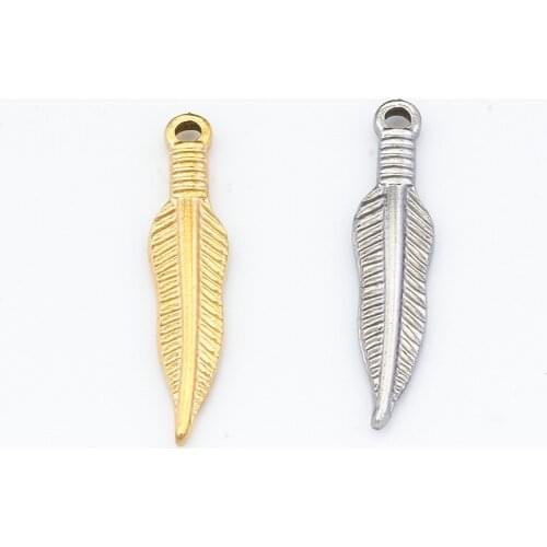 5Pcs/lot Tree Leaf Necklace Titanium Steel Leaf Pendant Bracelet Charm Chain Gift Fashion Jewelry Hip Hop Handmade Accessories