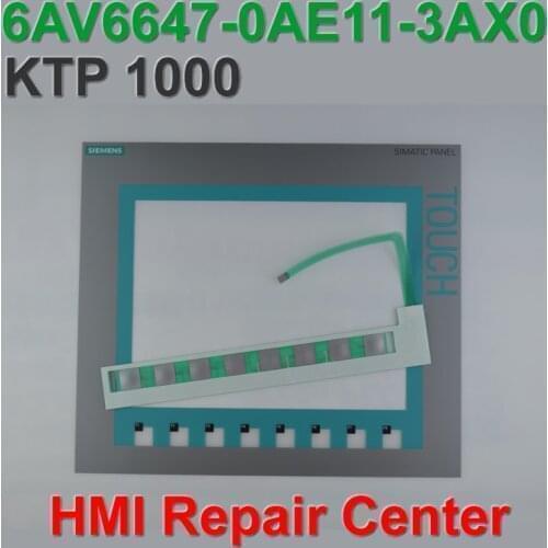 6AG1647-0AE11-4AX0 KTP1000 Membrane Keypad+Touch Glass for SIMATIC HMI Panel repair~do it yourself, Have in stock
