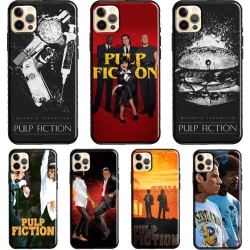 Pulp Fiction Soft Case For iPhone 12 Pro Max Mini X XR XS Max SE 2020 8 7 Plus 11 Pro Max Phone Cover