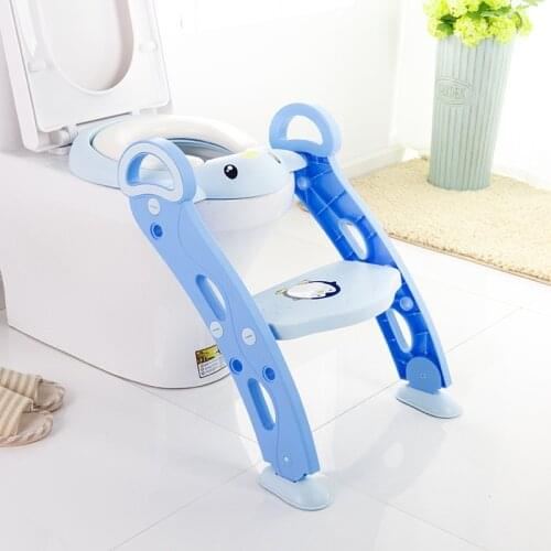 Potty Training Seat Baby Portable Toilet Child Toilet Soft Seat Foldable Kids Toilets With Ladder