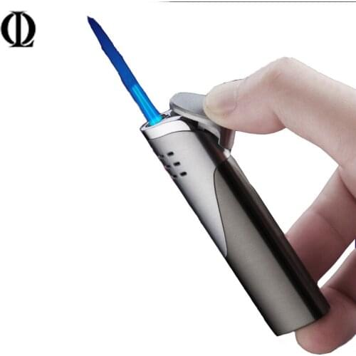 Torch Turbine Metal Butane Lighter Jet Windproof Lighters Cigar Accessories Gas Kitchen Powerful Firepower Gadget Gifts for Men