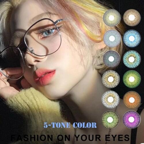 2pcs/pair Fashion 5Tone Color Contact Lenses For Eye NEWYORKPRO Series Hotsales Contact Lens Cospaly Party Contact Lenses